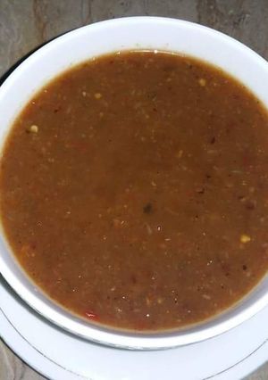 A picture of Imli ki khati methi chutney.