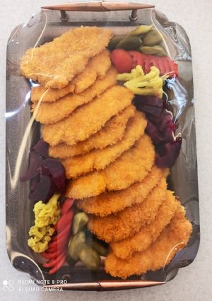 عکسی از دستور شنیسل مرغ