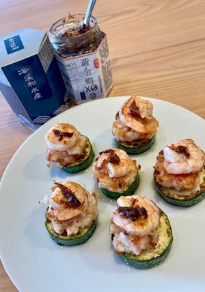 XO醬櫛瓜蝦塔-減醣Tapas 的食譜成品照片