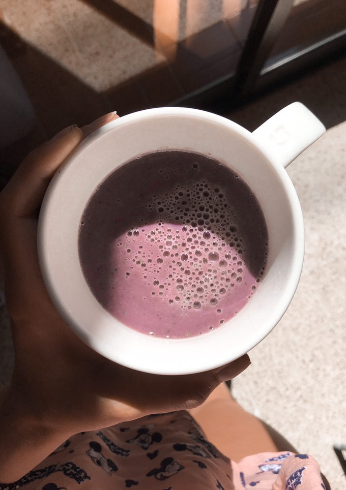 Una foto de Batido morado