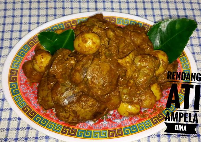 Yuk intip, Bagaimana cara memasak Rendang ati ampela #bumbu instan 😊  spesial