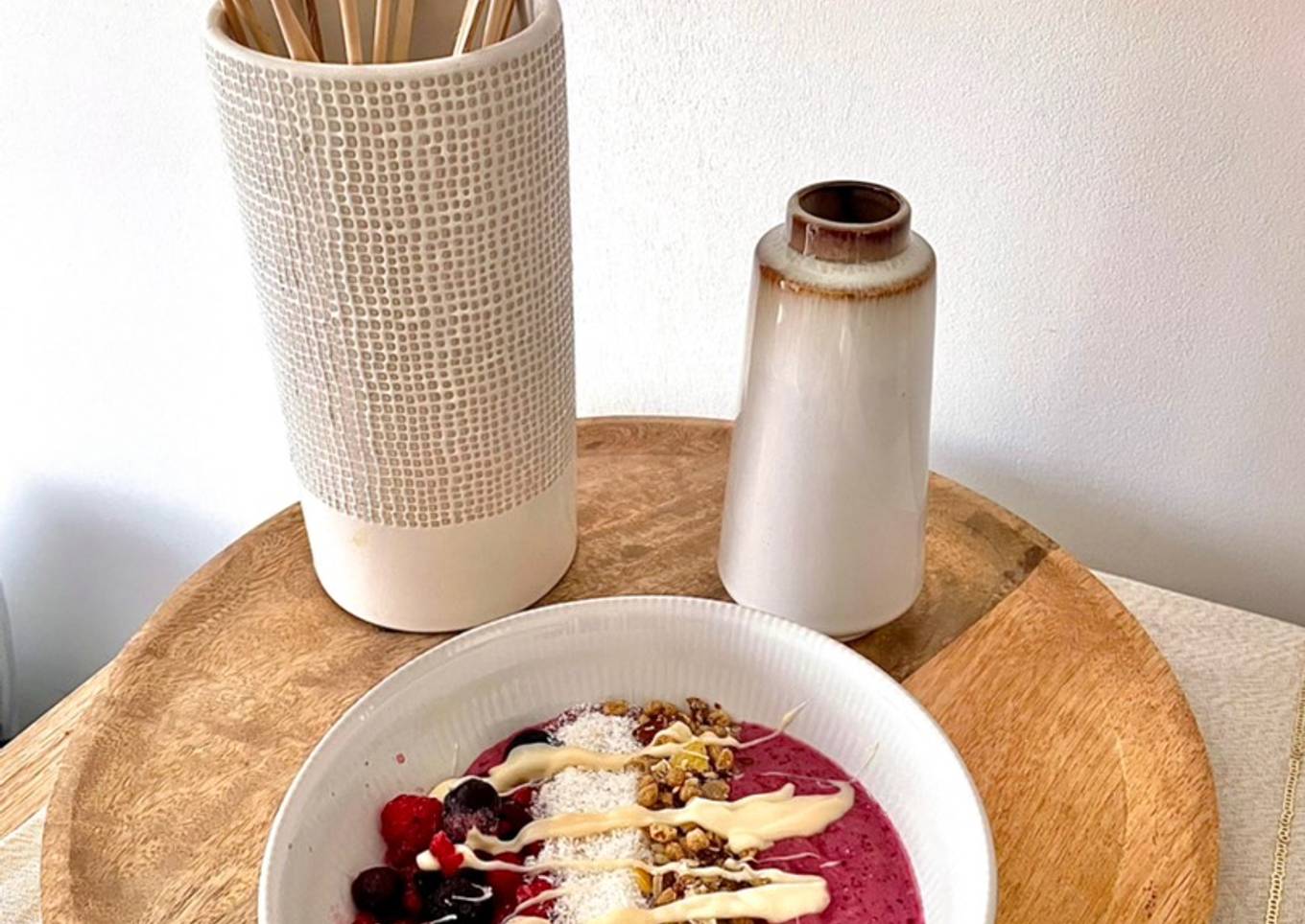 Smoothie bowl fruits rouges 🫐