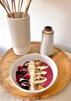 Une photo de Smoothie bowl fruits rouges 🫐