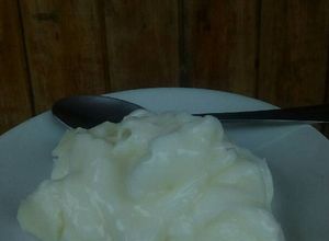 Una foto de Flan de maicena