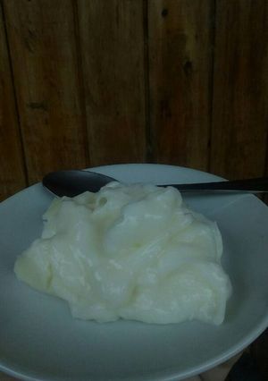 Una foto de Flan de maicena