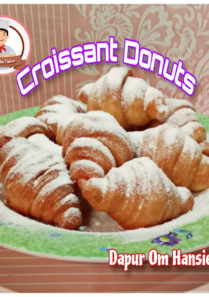Foto resep Croissant Donuts alias Donat Gulung 1 Telur Mantul 😋