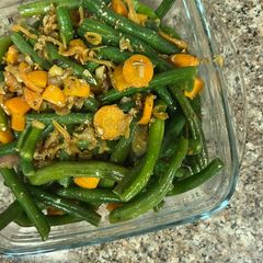 A picture of Stir Fried French Beans with Anchovies.