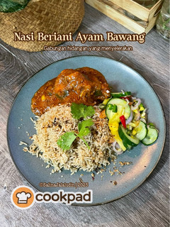 Gambar Nasi Beriani Ayam Bawang