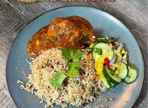 Gambar Nasi Beriani Ayam Bawang