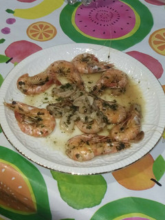 Una foto de Langostinos al ajillo