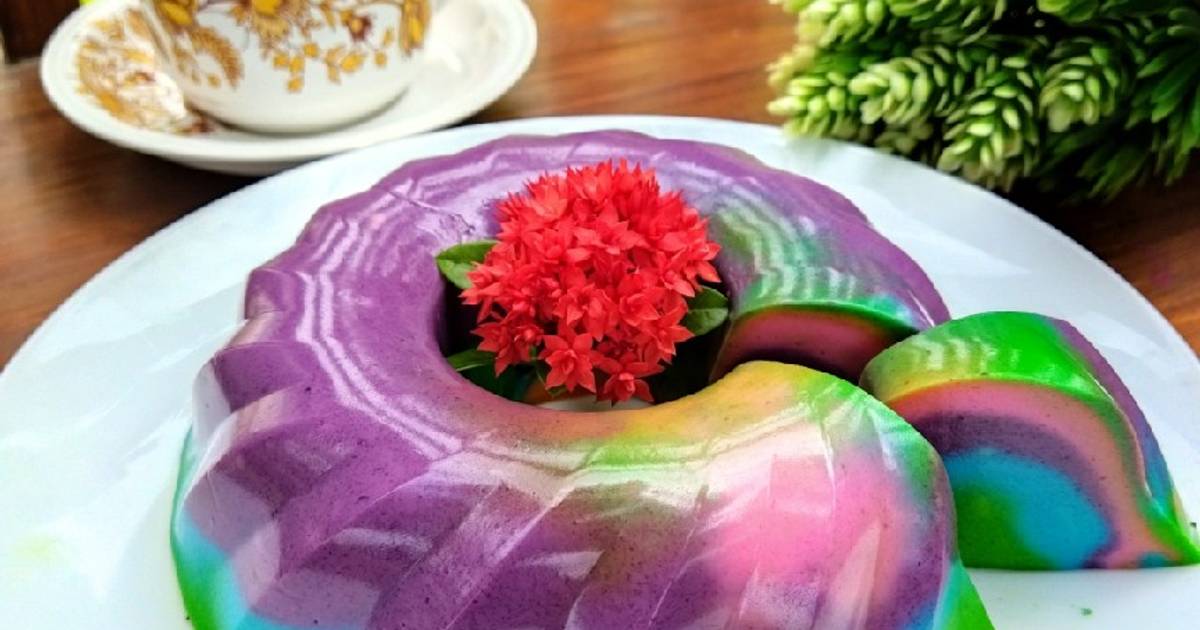 Resep Puding Roti Tawar Rainbow Oleh Yuyun Kristia Cookpad