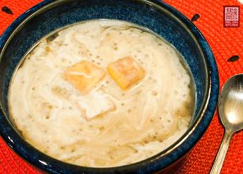 How to Make Appetizing Taro and Sago with Coconut Milk