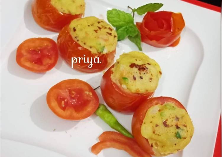 Healthy Savory Tomato Cups