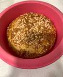 Pastel de salmón en freidora de aire