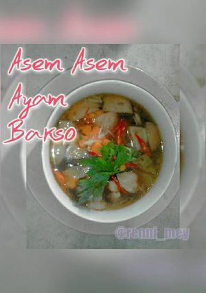 Foto resep Asem Asem Ayam Bakso