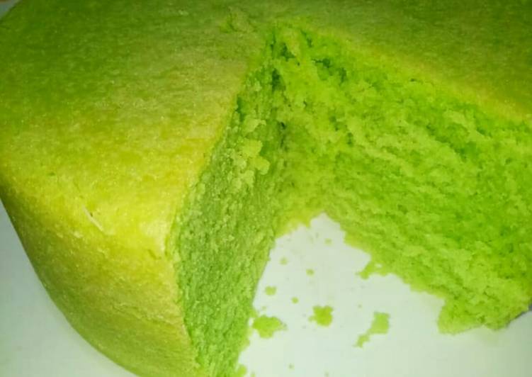 Bluder Pandan Menul no mixer no oven