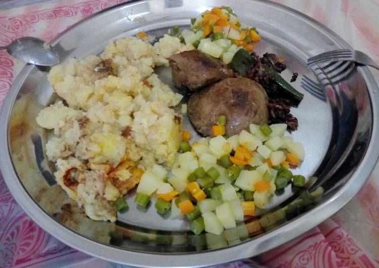 Resep Lamb&#39;s liver steak with mashed potato Jadi, Sempurna