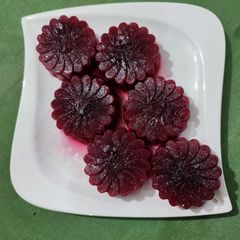 Black currant ice discs A picture of Black currant ice discs.