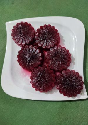 A picture of Black currant ice discs.