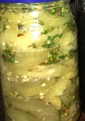 Una foto de Berenjena al escabeche