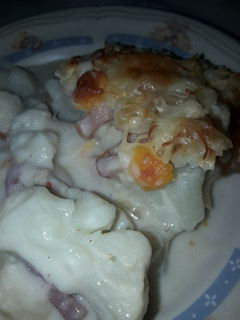 Una foto de Coliflor con bacon gratinada
