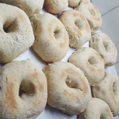 Una foto de Donuts masa base