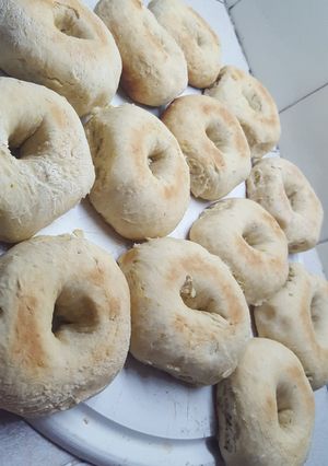 Una foto de Donuts masa base