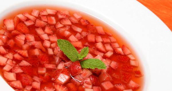 Francia gyömbéres eperleves recept recept fotó