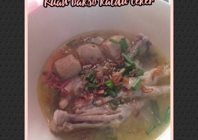 Kuah bakso kaldu ceker