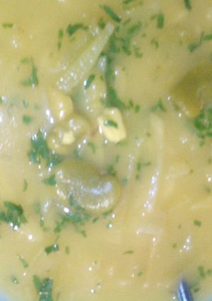 Una foto de Sopa de olluco