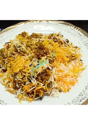 A picture of Keema Masur Pulao.