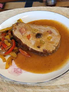 Una foto de Cuete mechado en gravy