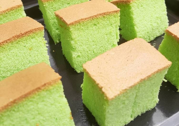 Cara Buat Pandan Ogura Cake istimewa