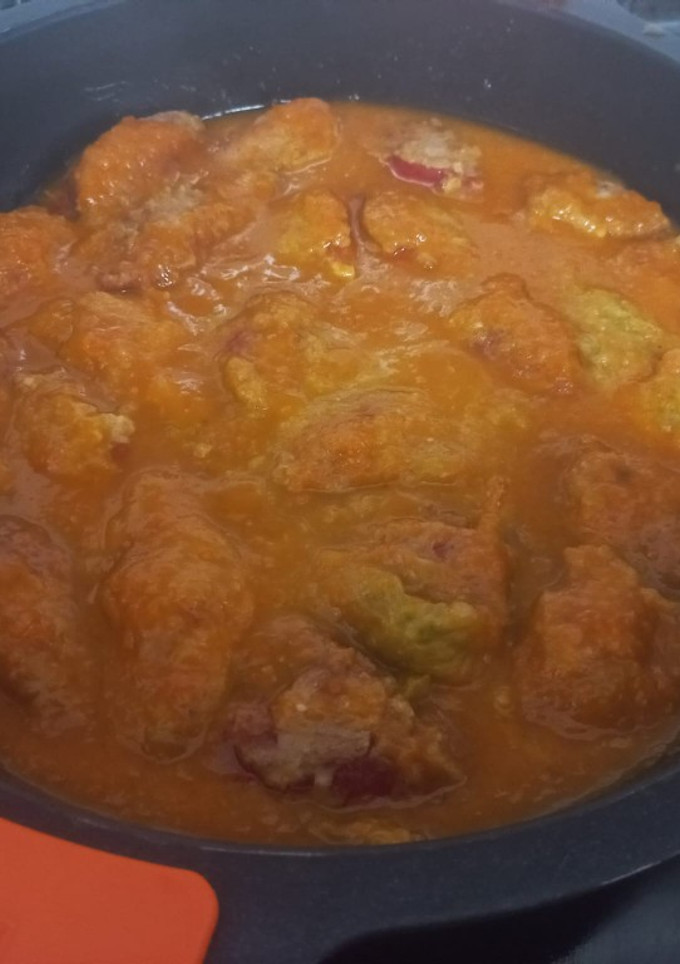 Una foto de Pimientos del Piquillo Rellenos de carne picada,
