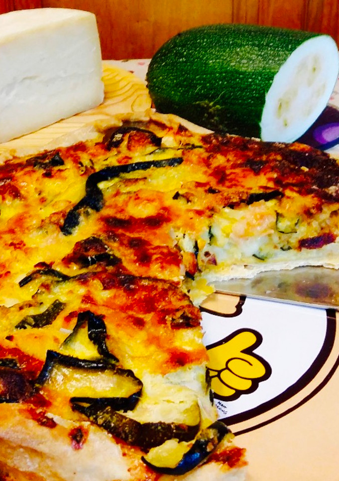 Una foto de Quiche de calabacín