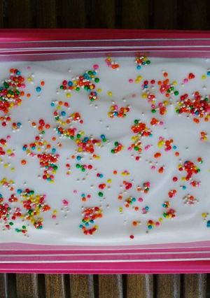 Foto resep Es krim vanilla sprinkle