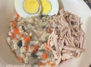 Gambar bubur oat telur wortel