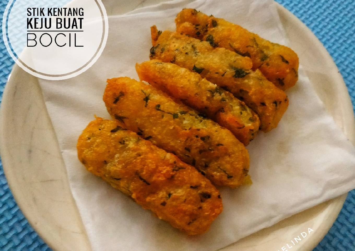 Stik kentang keju simple & enak