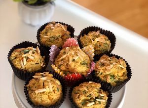 Foto resep Butternut squash, feta and spinach muffin (savoury)