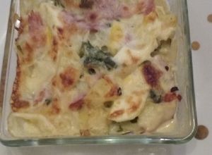 Une photo de Gratin de blettes aux pommes de terre et jambon