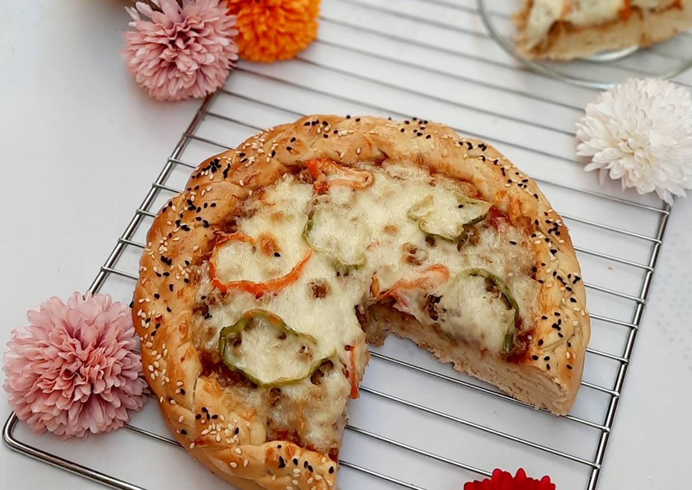 Minced meat pizza
