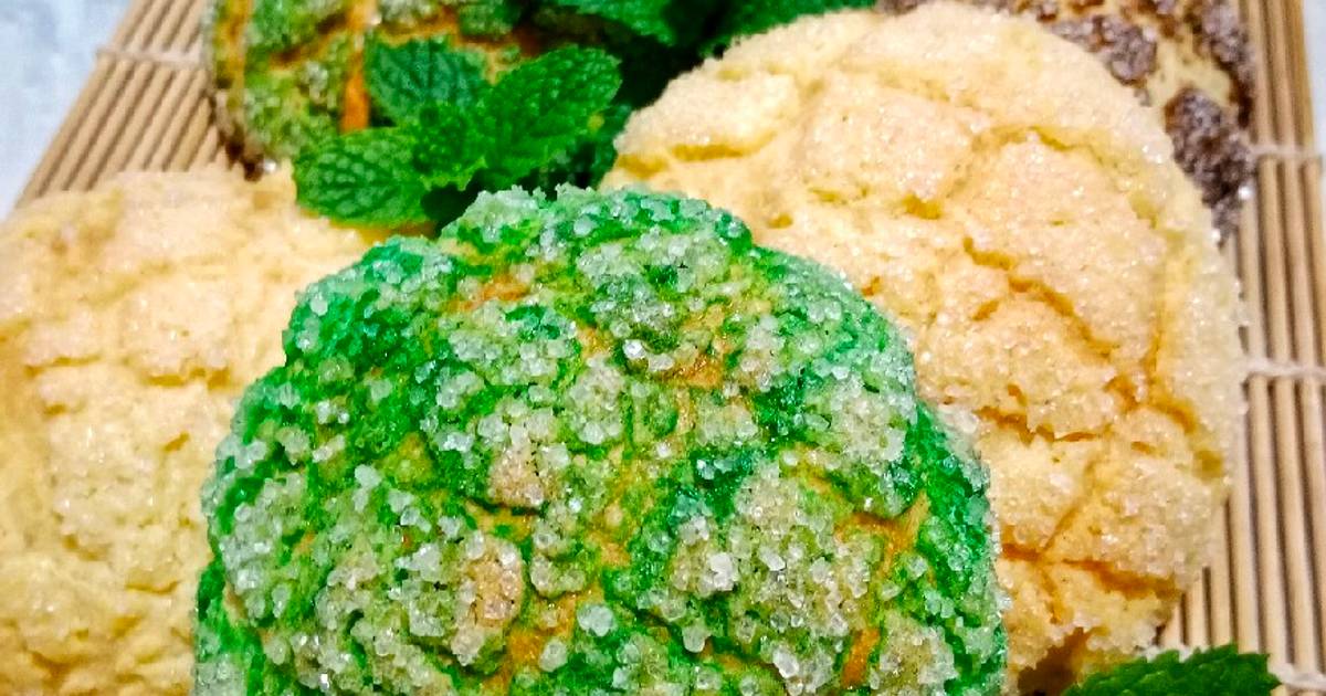 Resep Melon Pan (Kesukaan Dorami) oleh Mena Andriana Cookpad