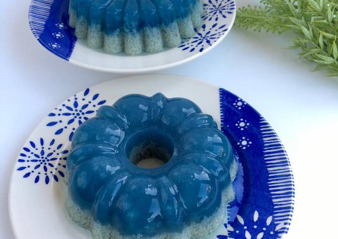Resep Pudding Lumut Bunga Telang yang Bikin Ngiler