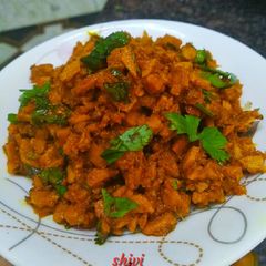 A picture of Haldi ki sabji.