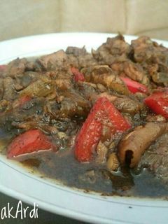 Foto resep Ayam Lada Hitam Paprika / Chicken Blackpepper / #MenuBapakArdi