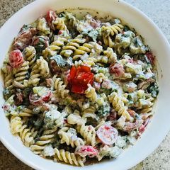 A picture of #Football season#Pasta salad.