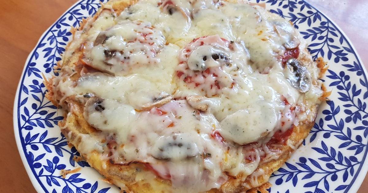 Tortilla tipo pizza desayuno o cena súper fácil Receta de Mariangel Gomez-  Cookpad
