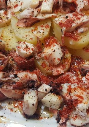 Una foto de Pulpo a la gallega