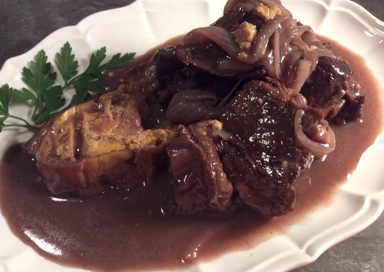 Notre carbonnade au vin