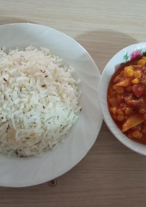 عکسی از دستور خورشت قیمه آلو